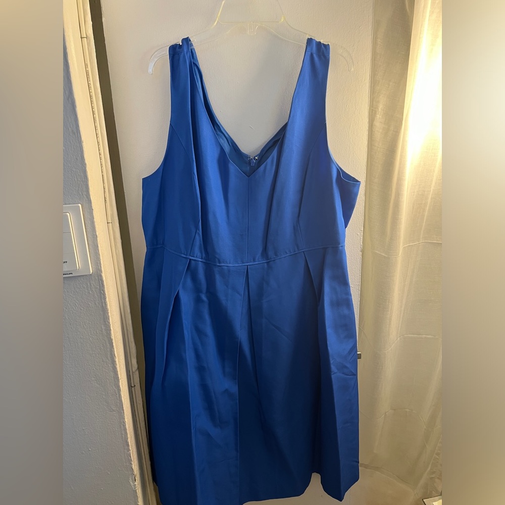 NWT Jcrew Kami fit and flare blue dress size 20